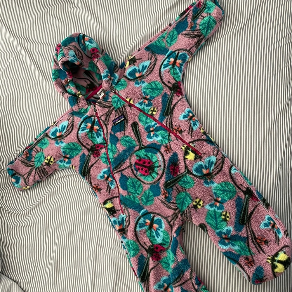 Patagonia Baby Bunting. Fleece. 12months
